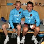 Michael Moerkov und Alex Rasmussen, Sieger UCI Welt Cup 2008, Archivfoto Adriano Coco