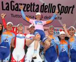 Christian Vandevelde, Slipstream gewinnt Mannschaftszeitffahren,  91. Giro d\' Italia 2008, 1. Etappe, Mannschaftszeitfahren,  Palermo. Foto: Sabine Jacob