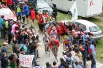 Bergfahrer stuerzen im Massensprint, 91. Giro 