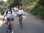 Die Radwandergruppe auf dem Weg nach Campos