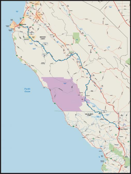 Streckenverlauf Amgen Tour of California 2011 - Etappe 5