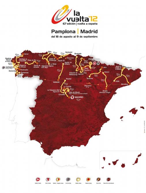 Streckenverlauf Vuelta a Espaa 2012