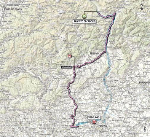 Streckenverlauf Giro dItalia 2012 - Etappe 18