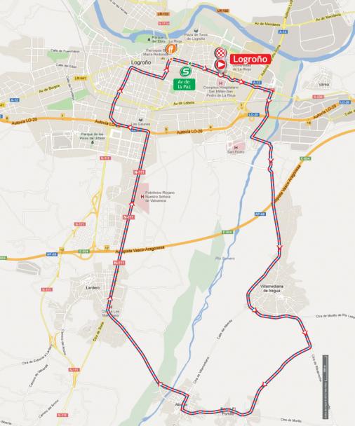 Streckenverlauf Vuelta a Espaa 2012 - Etappe 5