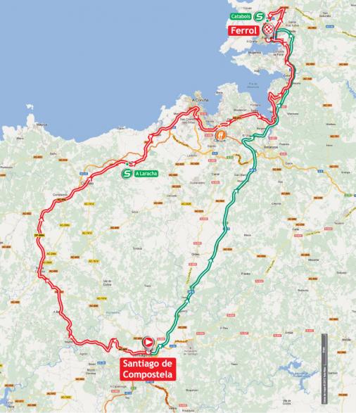 Streckenverlauf Vuelta a Espaa 2012 - Etappe 13