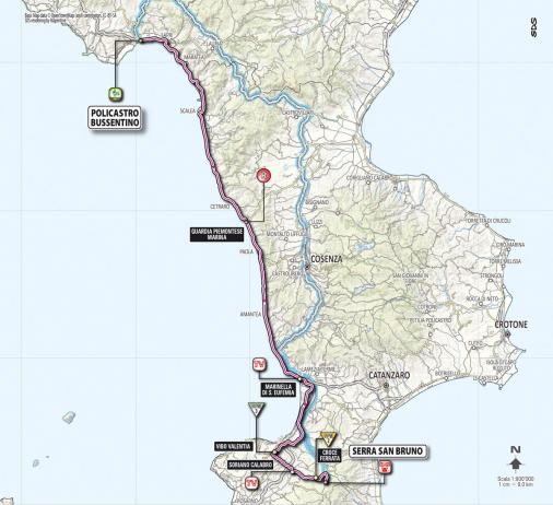 Streckenverlauf Giro dItalia 2013 - Etappe 4