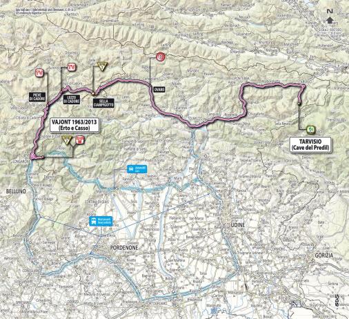 Streckenverlauf Giro dItalia 2013 - Etappe 11