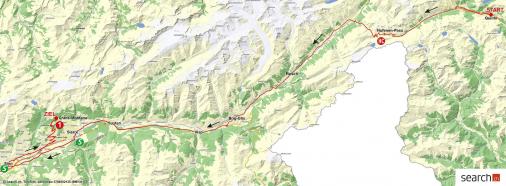 Streckenverlauf Tour de Suisse 2013 - Etappe 2