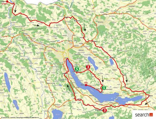 Streckenverlauf Tour de Suisse 2013 - Etappe 6
