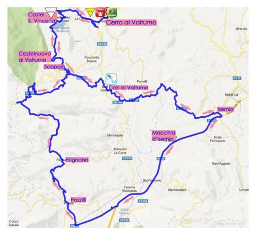 Streckenverlauf Giro dItalia Internazionale Femminile 2013 - Etappe 3