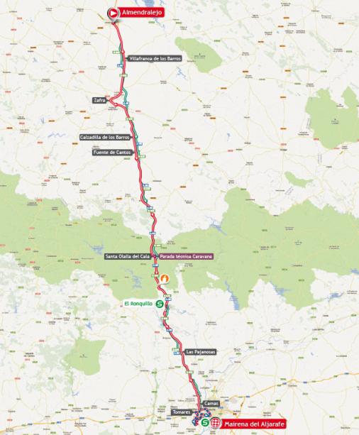 Streckenverlauf Vuelta a Espaa 2013 - Etappe 7