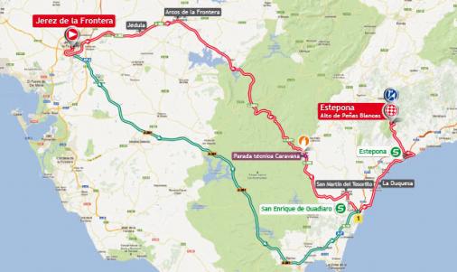 Streckenverlauf Vuelta a Espaa 2013 - Etappe 8