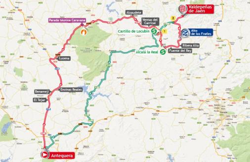 Streckenverlauf Vuelta a Espaa 2013 - Etappe 9