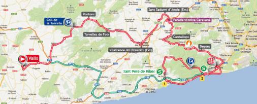Streckenverlauf Vuelta a Espaa 2013 - Etappe 13