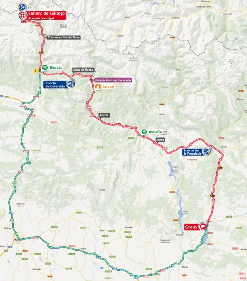 Streckenverlauf Vuelta a Espaa 2013 - Etappe 16