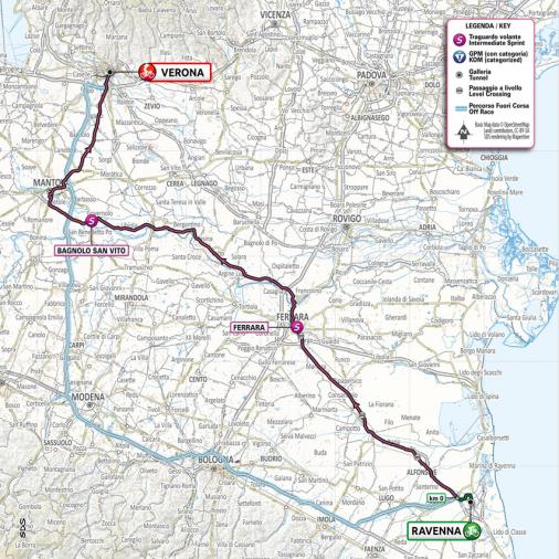 Streckenverlauf Giro dItalia 2021 - Etappe 13