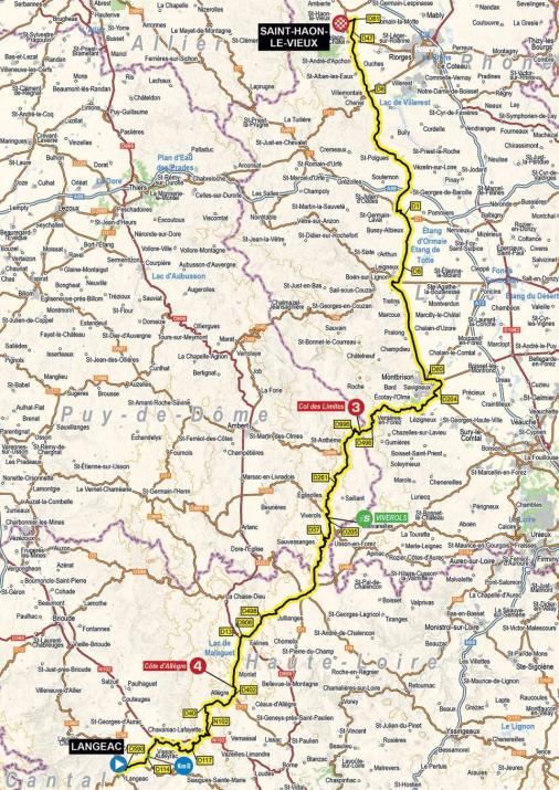 Streckenverlauf Critrium du Dauphin 2021 - Etappe 3