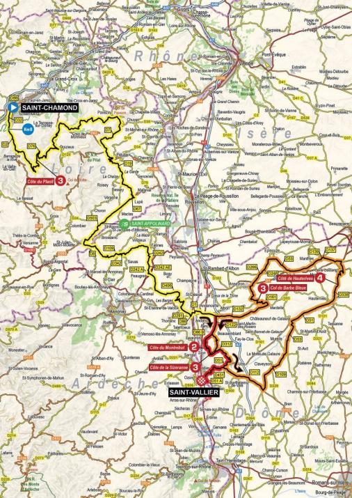 Streckenverlauf Critrium du Dauphin 2021 - Etappe 5