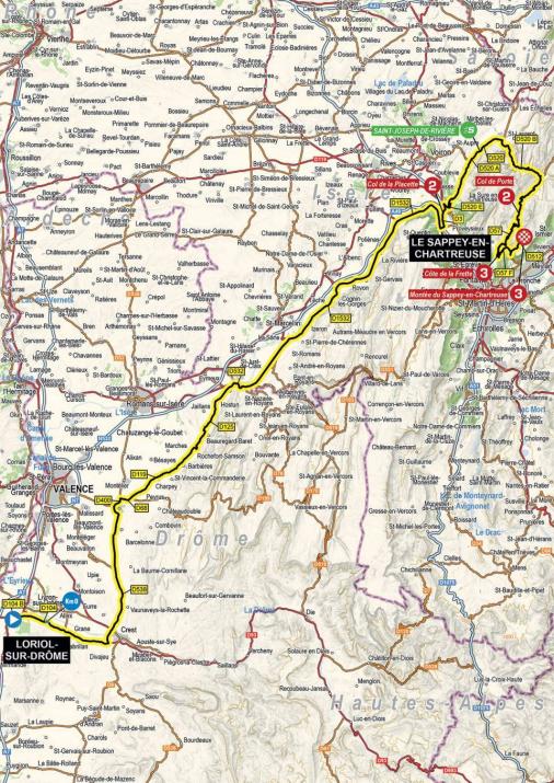 Streckenverlauf Critrium du Dauphin 2021 - Etappe 6